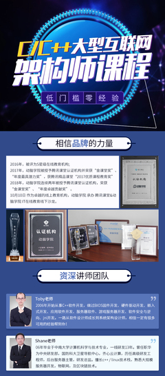C/C++ Linux服务器开发/高级架构师课程